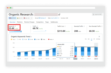 Overall Keywords Ranked Icon